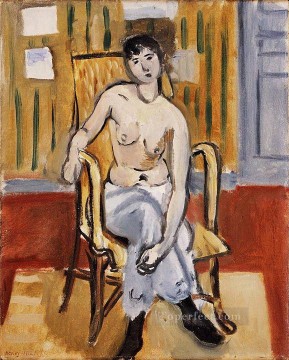  matisse arte - Figura sentada Tan Room desnudo 1918 fauvismo abstracto Henri Matisse